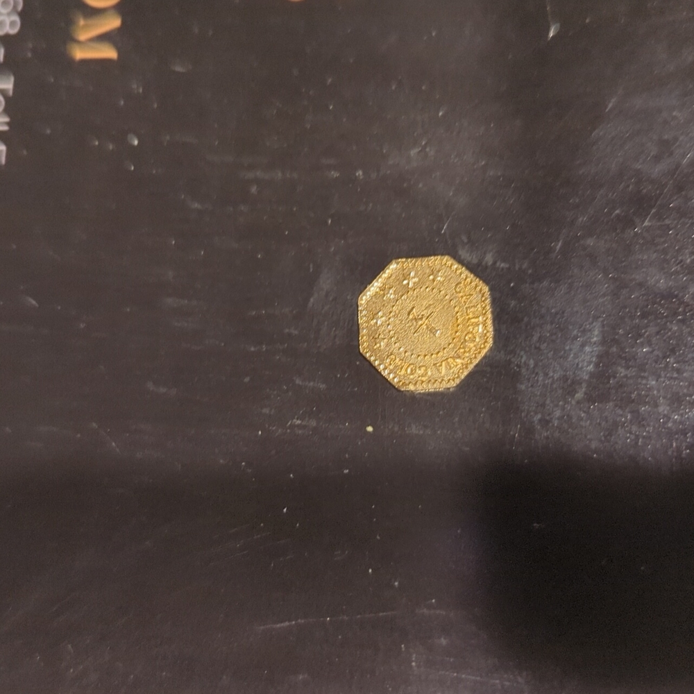 1854 California fractional gold token